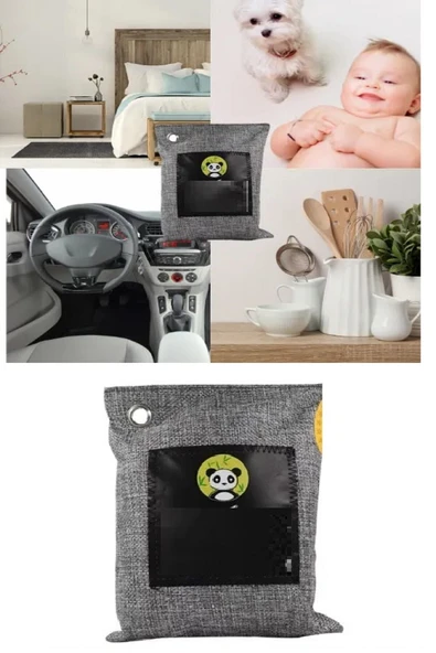 Hava Temizleme Torbası 100g Araba- Dolap- Banyo- Evcil Hayvan Koku Giderici- Bambu Kömür Koku Emici ürün görseli 1