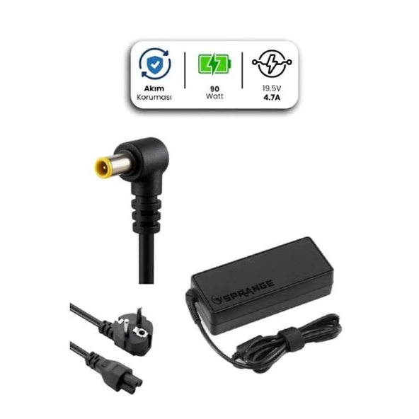 19.5V 4.7A 6.5 * 4.4mm 90W SONY İçin Laptop Adaptör ürün görseli 1