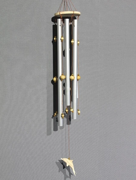 Boncuklu Metal Rüzgar Çanı Model 1 ürün görseli 1