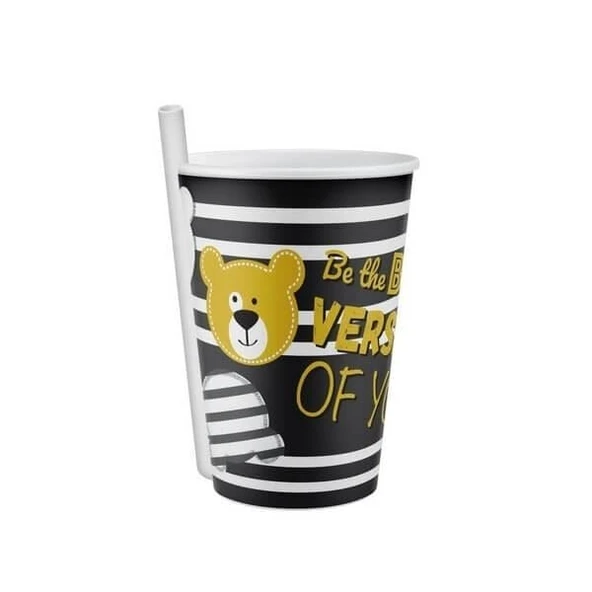 4 Adet Kendinden Pipetli Bardak 400 Ml - Resim 5