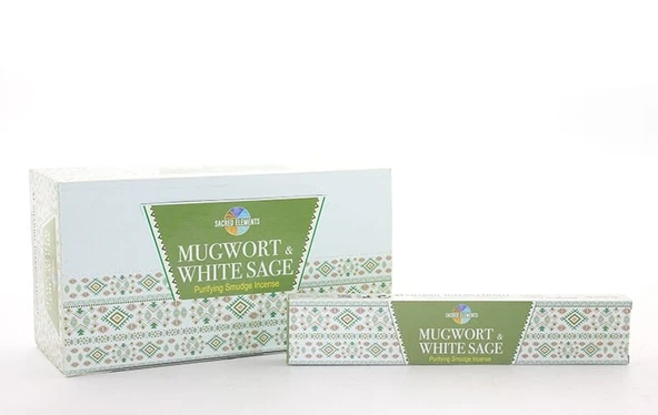 Hem Sacred Elements Mugwort & White Sage Masala Aromalı Çubuk Tütsü ürün görseli 1