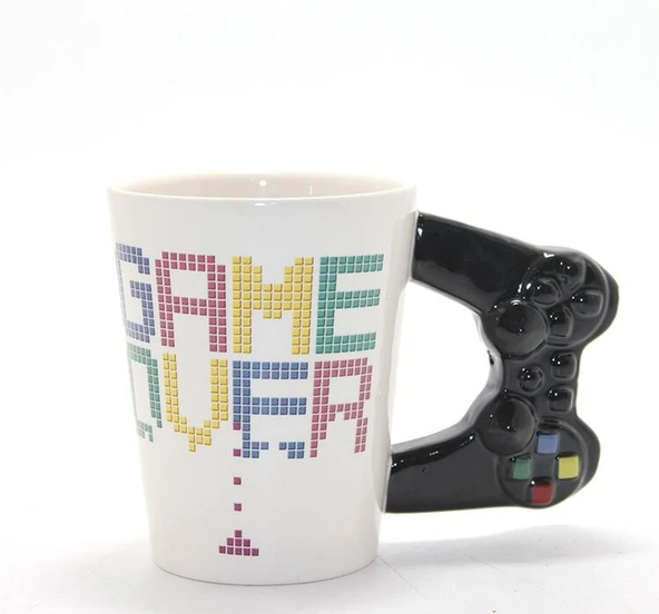 Game Over Porselen Kupa Bardak Model 1 ürün görseli 1