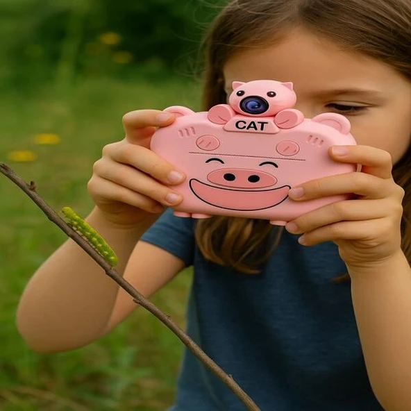 Kameralı Fotoğraf Yazıcısı Pembe Renk ürün görseli 1