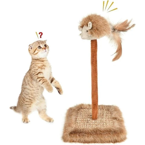 Sesli Oyuncaklı Kedi Tırmalama Tahtası ürün görseli 1