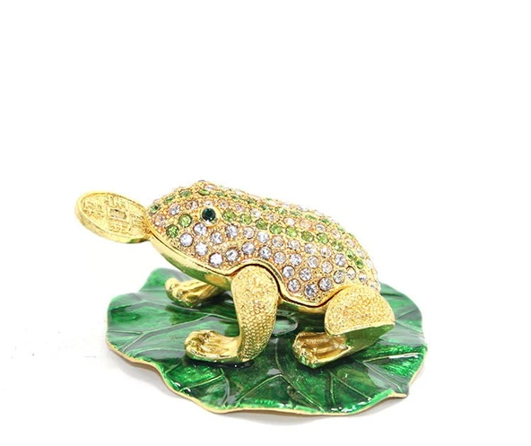 Swarovski Taşlı Tekli Kurbağa Model 2 ürün görseli 1