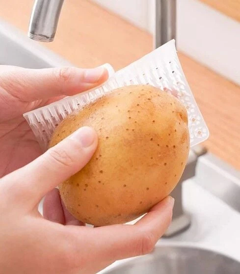 Çok Amaçlı Sebze ve Meyve Temizleme Patates Soyma Fırçası ürün görseli 1