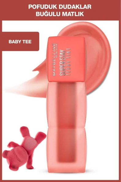 MAYBELLİNE NEW YORK Maybelline Super Stay Teddy Tint Uzun Süre Kalıcı Likit Mat Tint 25 Baby Tee ürün görseli 1