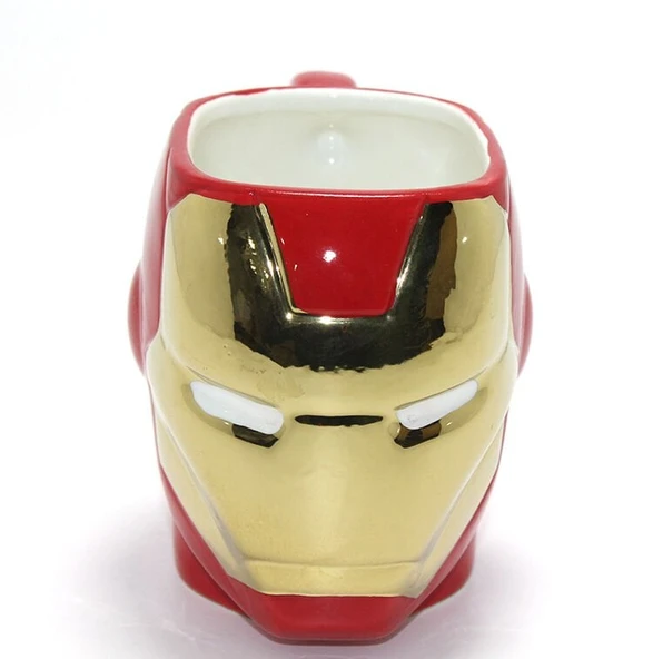 3D Iron Man Tasarımlı Porselen Kupa Bardak ürün görseli 1