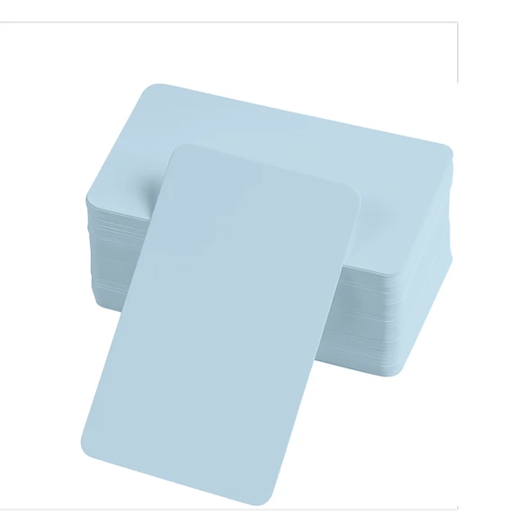Boş Kelime Kartları 5x8 cm - 50 Adet Oval Kenarlı | Tabu & Not Kartları - Mavi ürün görseli 1