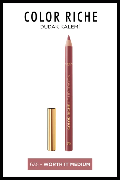 L'OREAL PARİS L'Oréal Paris Color Riche Dudak Kalemi - 635 Worth It Medium ürün görseli 1