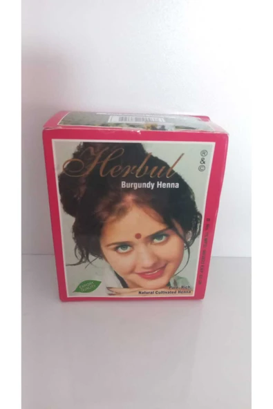 HERBUL burgundy henna kına ürün görseli 1