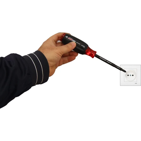 Tornavida Elektronik Devre Uyarılı Gerilim Test Tornavidası - % 100 Alman - Resim 4