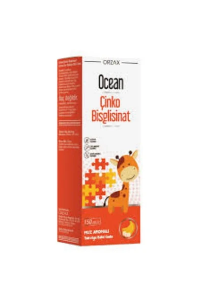 Ocean Çinko Bisglisinat 10 Mcg Şurup 150 ml - Muz Aromalı ürün görseli 1