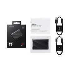 Samsung 1TB T9 MU-PG1T0B-WW 2.000Mb-sn USB 3.2 Gen 2x2 Tasinabilir Harici SSD Siyah ürün görseli 1