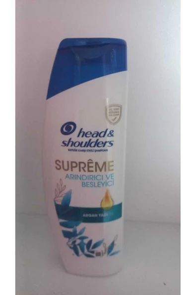 HEAD & SHOULDERS kepeğe karşı etkili supreme arındırıcı ve besleyici şampuan ürün görseli 1