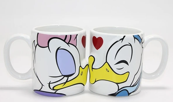 Donald Ve Daisy Duck Çift Kupa Bardak Seti ürün görseli 1