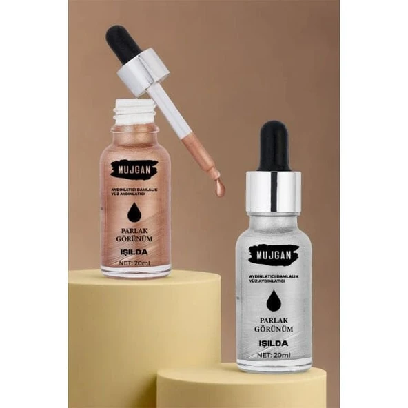 2'li Damlalık Şişeli Likit Aydınlatıcı Highlighter Seti ürün görseli 1