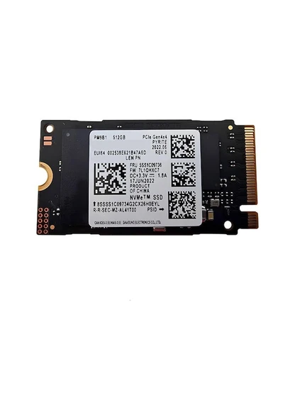 SAMSUNG 2242 PM9B1 512 GB M.2 NVME PCIE GEN4 X4 SSD  ( KUTUSUZ ) ürün görseli 1