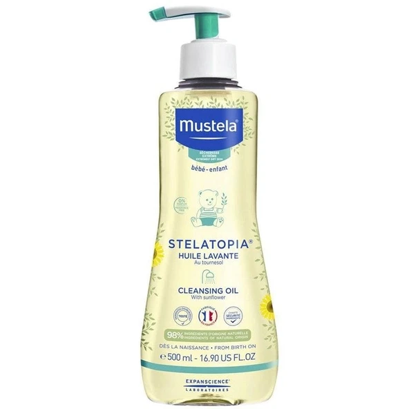 Mustela Stelatopia Huile Lavante Cleansing Oil 500 ml ürün görseli 1