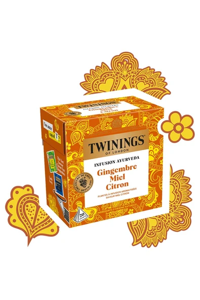 Twinings Zencefil Bal ve Limon Aromalı Bitki Çayı 20 Bardak Poşet ürün görseli 1