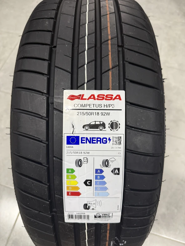 LASSA / 215/50R18 (COMPETUS H/P3) 2026 YAZ LASTİĞİ (1 ADET FİYATIDIR. EN AZ 2 ADET VERİLMEKTEDİR) ürün görseli 1