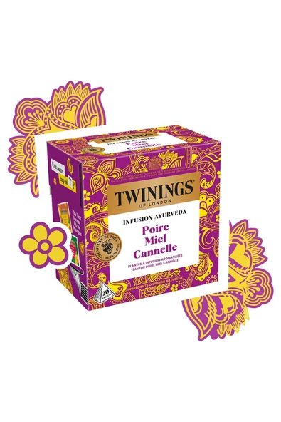 Twinings Armut Bal ve Tarçın Aromalı Bitki Çayı 20 Bardak Poşet ürün görseli 1