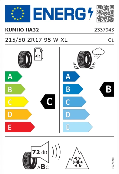 KUMHO 215/50R17 95W XL SOLUS 4S HA32 ürün görseli 1