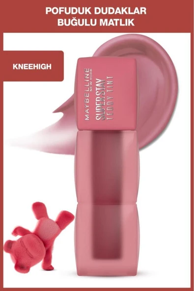MAYBELLİNE NEW YORK Maybelline Super Stay Teddy Tint Uzun Süre Kalıcı Likit Mat Tint 55 Knee High ürün görseli 1