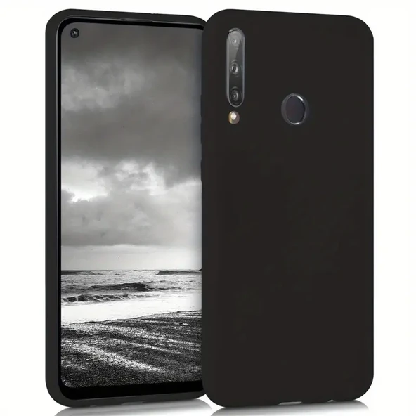 HUAWEİ P40 LİTE E Siyah Silikon Kılıf - Resim 2