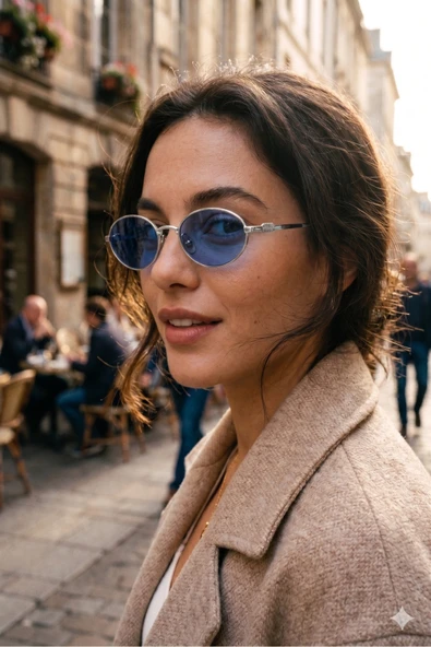 BluePepper OVAL SAPI YAZILI MODERN ŞIK YENİ SEZON GÜNEŞ GÖZLÜĞÜ UNISEX MODEL GÖZLÜK ürün görseli 1