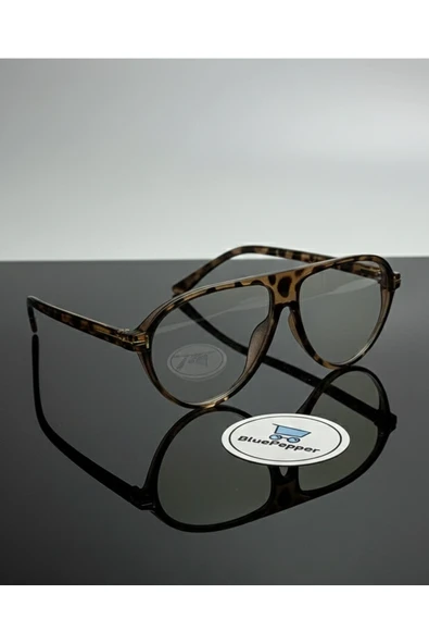 BluePepper ZENİT |Modern Çerçeveli Gözlük Unisex Yuvarlak Stil Sahibi Mavi Işık Korumalı | Camları Değişebilir ürün görseli 1