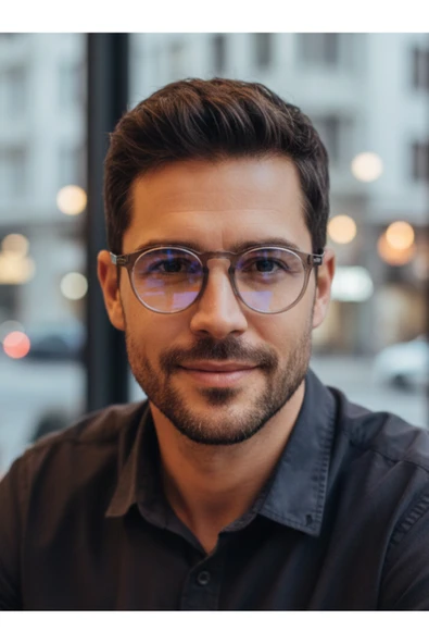 BluePepper TRADE | Mavi Işık Korumalı Ekran Gözlüğü Cam Değiştirilebilir Unisex Şık Modern Çerçeveli Gözlük ürün görseli 1