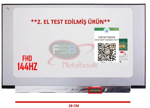 B156HAN15.K Notebook Lcd Ekran (15.6" Led-40 PİN Mat 144hz) ürün görseli 1