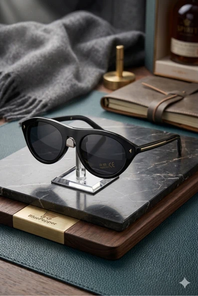BluePepper FRADA B15S YENİ SEZON ÇERÇEVELİ CATEYE GÖZLÜK UNISEX GÜNEŞ GÖZLÜĞÜ ürün görseli 1