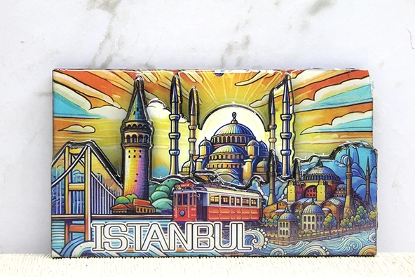 Ahşap İstanbul Temalı Magnet - Model 7 ürün görseli 1