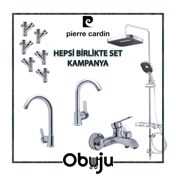 Pierre Cardin Armatür Seti 10 Parça PIE-SET-1 ürün görseli 1