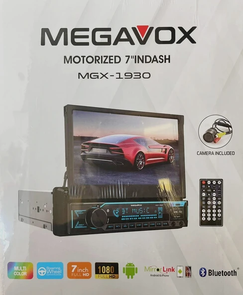 MEGAVOX MGX-1930 MOTORIZED 7"INDASH TEYP ürün görseli 1