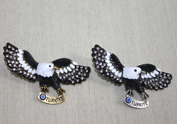 Swarovski Taşlı Kartal Figürlü Magnet ürün görseli 1