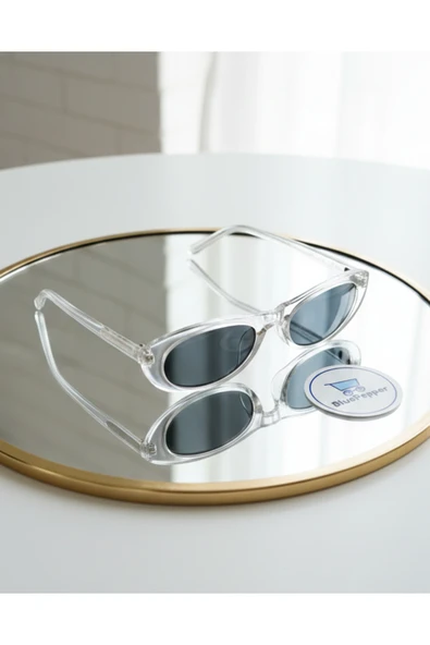 BluePepper Çekik Cat Eye Model Vintage Güneş Gözlüğü Kadın Şık ve Tarz UV Korumalı Gözlük ürün görseli 1