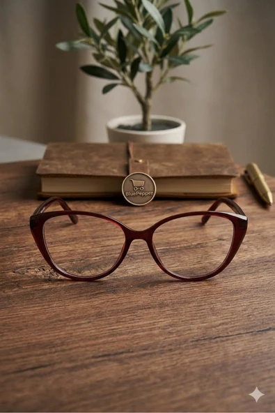 BluePepper LUVIA | Cateye Mavi Işık Filtreli Ekran Koruma PC Gözlüğü Unisex Camları Değişime Uygundur ürün görseli 1