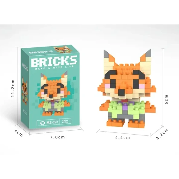 Zootropolis Nick Wilde Mini Lego Figürü - Resim 2