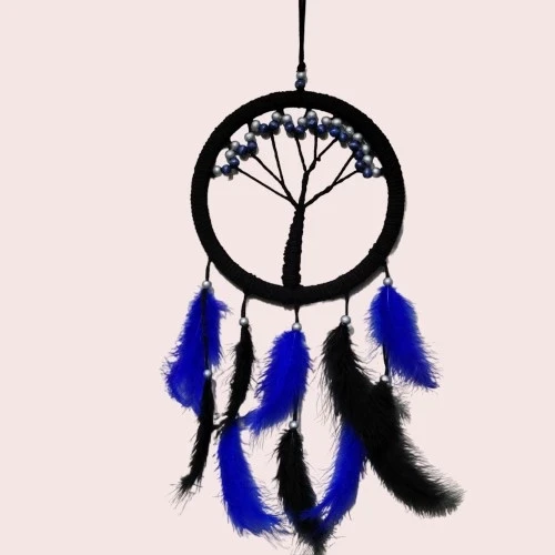 Mavi İncili Hayat Ağacı Dream Catcher - Resim 2