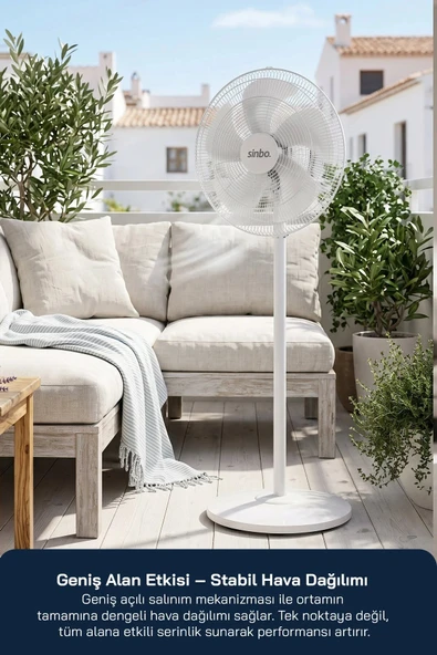 Sinbo SF-6798 18'' Ayaklı Vantilatör - Resim 3