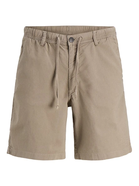 JACK JONES Erkek Beli Lastikli Keten Şort 12292332 ürün görseli 1