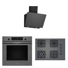 FXSA344G OE36P9P10D DVK6J479 GRİ ANKASTRE SET ürün görseli 1