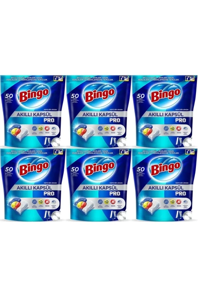 Akıllı Kapsül Pro Bulaşık Makinesi Deterjanı Tableti 300 Adet Limon Kokulu (6PK*50) ürün görseli 1