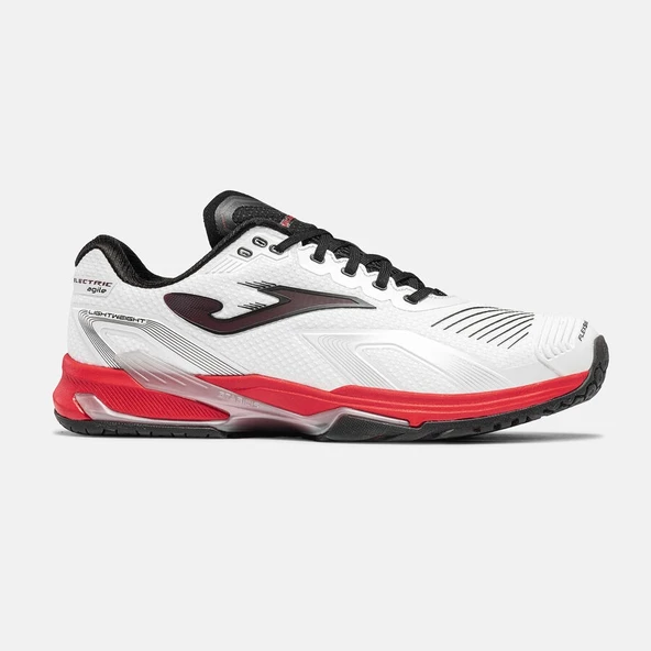 Joma TELCS2632AC Electric Sert & Toprak Kort Erkek Tenis Ayakkabısı - Beyaz/Kırmızı ürün görseli 1