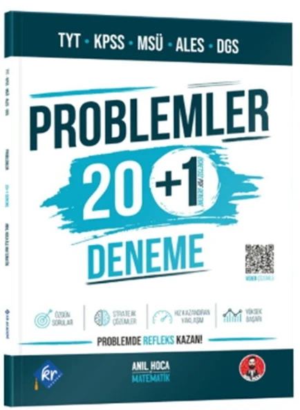 KR Akademi Anıl Hoca TYT KPSS MSÜ ALES DGS Problemler 20+1 Deneme ürün görseli 1