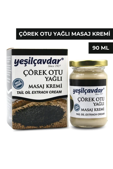 Yeşilçavdar Çörek Otu Yağlı Masaj Kremi 90 ml ürün görseli 1