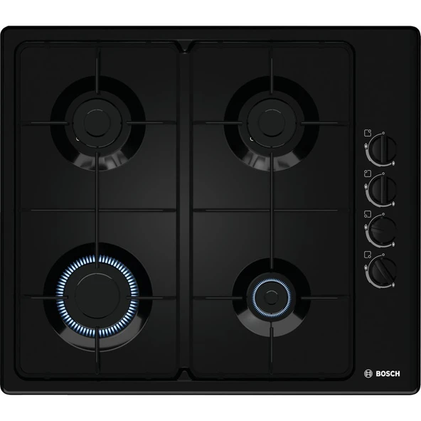 Bosch PBP6C6B82O Ocak Gazlı Ankastre Siyah ürün görseli 1